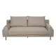 Sofá Taupé 216 x 86 x 90 cm