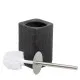 Toilet Brush Black Ceramic 11 x 11 x 33 cm