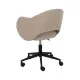 Office Chair Black Beige 56 x 56 x 85 cm