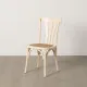 Silla de Comedor Crema Natural Ratán Madera de olmo 48 x 47 x 88,5 cm