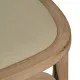 Dining Chair Beige Natural Rubber wood Cotton Polyester 44 x 42 x 88 cm