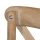 Dining Chair Beige Natural Rubber wood Cotton Polyester 44 x 42 x 88 cm