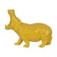 Decorative Figure Yellow Hippopotamus 66 x 25,5 x 51 cm