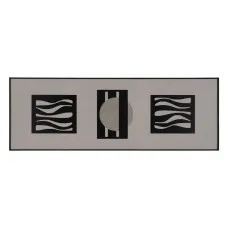 Painting White Black 150 x 3 x 50 cm