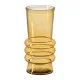 Florero Amarillo vidrio reciclado 13 x 13 x 25 cm