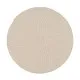 Carpet White Beige 110 x 110 x 0,2 cm