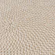 Alfombra Blanco Beige 90 x 90 x 0,2 cm
