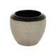 Vase Black Cream Ceramic 30 x 30 x 28 cm