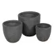 Set de Maceteros Gris 37 x 37 x 35 cm (3 Unidades)