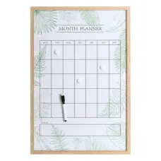 Cuadro Blanco Multicolor Natural 40 x 2 x 60 cm Madera Pizarra