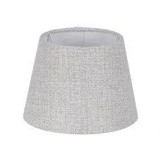 Lamp Shade Grey Polyester 25 x 25 x 18 cm
