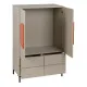 Sideboard NECTO Orange Taupe Iron MDF Wood 75 x 41,8 x 123 cm