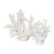 Decorative Figure White Resin Coral 34 X 13 X 27 CM