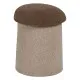 Puff Marrón Beige Madera MDF 40 x 40 x 48 cm (2 Unidades)
