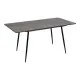Mesa Extensible Negro Gris Hierro 120 x 80 x 75 cm