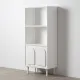 Bookshop BERET White Fir wood 80 x 40 x 175 cm