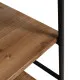 Estantería Negro Beige Hierro Madera de abeto 94 x 44 x 220 cm