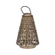 Lantern Grey Bamboo Crystal 34 x 34 x 49 cm