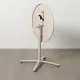 Folding Side Table Taupe 70 x 70 x 72 cm