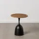 Small Side Table Black Golden 50 x 50 x 57 cm