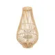 Farol Natural Bambú Cristal 30 x 30 x 55 cm