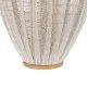 Farol Beige Natural Bambú Cristal 38 x 38 x 70 cm