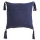 Cojín MEDITERRANEO Azul marino Poliéster Borlas 45 x 10 x 45 cm