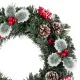 Advent wreathe Red Green PVC Pineapples 40 x 40 x 7 cm