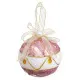 Bolas de Navidad Blanco Rosa Polyfoam Tejido 10 x 10 x 10 cm (3 Unidades)