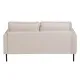 Sofá 163 x 87 x 90 cm Tejido Sintético Beige Metal