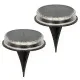Set de estacas solares de jardín Aktive 2 Piezas Plástico 12 x 13,5 x 12 cm (6 Unidades)