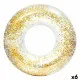 Inflatable Floating Doughnut Intex Transparent Glitter Ø 119 cm (6 Units)