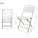 Folding Chair Aktive White 46 x 81 x 55 cm (4 Units)