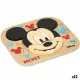 Puzzle Infantil de Madera Disney Mickey Mouse + 12 Meses 6 Piezas (12 Unidades)