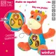 Soft toy with sounds Winfun Giraffe 18 x 19 x 8,5 cm (6 Units)