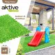 Alfombra de Puzzle Aktive Goma Eva 50 x 0,4 x 50 cm (4 Unidades) Césped 8 Piezas