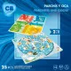 Parchís and Oca Board Colorbaby 25 x 1 x 25 cm (25 Pieces) (6 Units)