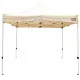 Gazebo Aktive Foldable Adjustable height Steel Polyester 420D Oxford Cream 300 x 320 x 300 cm