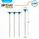 Camping peg Aktive 25 cm 4 Pieces Ø 8 mm (24 Units)