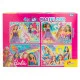 Set de 4 Puzzles Barbie MaxiFloor 192 Piezas 35 x 1,5 x 25 cm