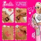 Tatuajes Temporales Barbie My Glitter Tattoo Purpurina 20 Piezas
