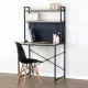 Desk with Shelves Max Home Steel Melamin Particleboard 84 x 148 x 50 cm