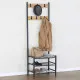 Coat rack with shelf Max Home Steel Melamin Particleboard Minimalist 60 x 175 x 40 cm