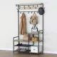 Coat rack with shelf Max Home Steel Melamin Particleboard Minimalist 102 x 180 x 40 cm