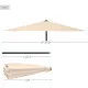 Sunshade Aktive Beige Ø 250 cm