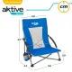 Silla de Playa Aktive Azul 50 x 67 x 51 cm (4 Unidades)