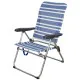 Beach Chair Aktive Mykonos Blue 47 x 93 x 63 cm (4 Units)