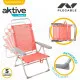 Folding Chair Aktive Flamingo Coral 48 x 99 x 57 cm (4 Units)