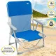 Folding Chair Aktive Gomera Blue 44 x 72 x 35 cm (4 Units)