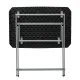 Mesa auxiliar Lifetime Negro 75 x 66 x 50,5 cm Acero Plástico